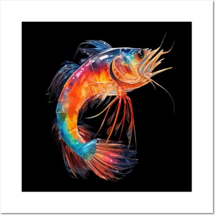 Prawn Rainbow Posters and Art